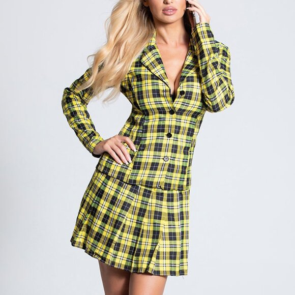 M CLUELESS Seductive School Girl CHER HOROWITZ Fancy Girl Halloween Costume - Picture 1 of 3